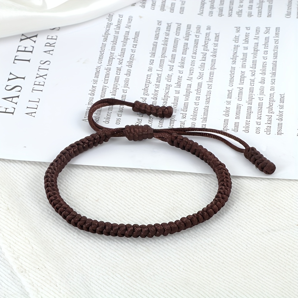 Waterproof Pure Thread Woven Bracelet for Casual Attire